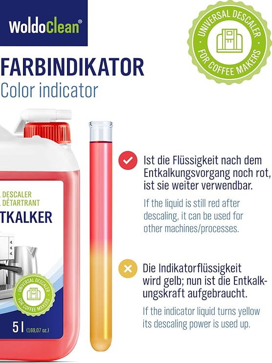 Descaler Limescale Remover Descaling Decalcifier Descale Liquid 5 Liter Cleaner For Coffee And Espresso Machine Kettle Iron All Purpose Amazon Co Uk Home Kitchen