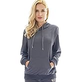 Bearsland Women's Maternity Sporty Hoodie Breastfeeding Shirt Nursing Sweatshirt with Pockets