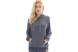 Bearsland Women's Maternity Sporty Hoodie Breastfeeding Shirt Nursing Sweatshirt with Pockets