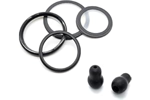MEDCORE Adult + Pediatric Stethoscope Diaphragm with Rim assemblies. Fits Cardiology III (3) + 2 Extra Ear Pieces. Compatible with Littmann and Other Stethoscopes