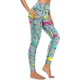 MSOKAZZLES High Waisted Exercise Yoga Pants for Women Running Sports Workout Yoga Leggings with Pockets
