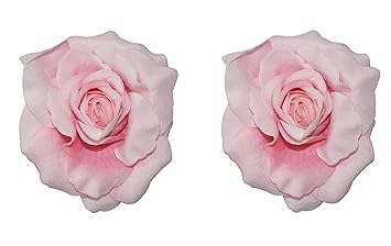 Kabello Bridal Wedding Hair Pins Rose Flower Fabric Hair Broach