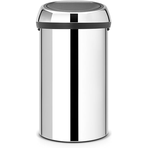 Brabantia 60 Litre Touch Bin Brilliant Steel My Kitchen Accessories