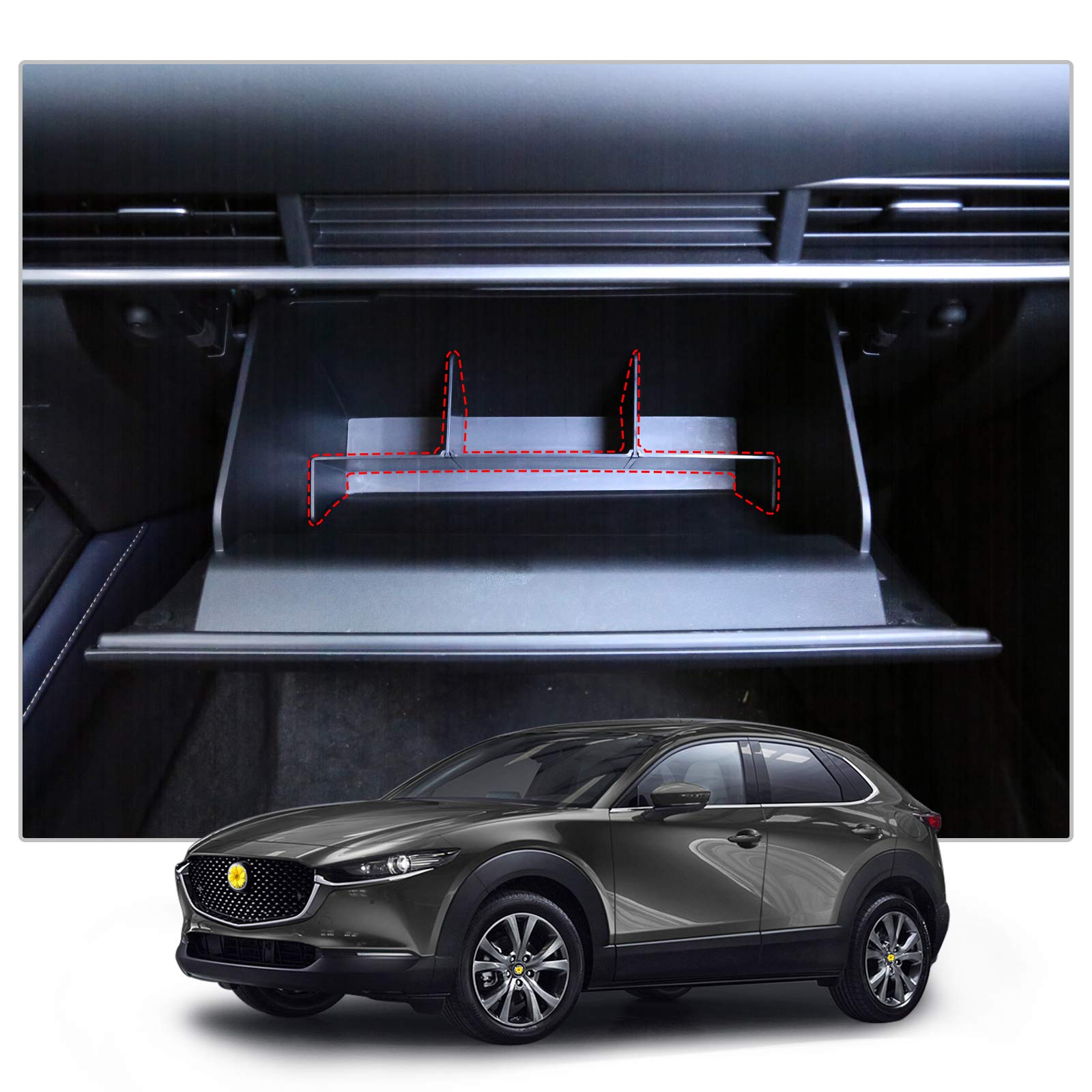 Buy CDEFG CX30 Center Console Organizer Center Console Insert ABS