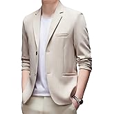 DAVID.ANN Men's Casual Blazer Two Button Lightweight Slim Fit Sport Jacket