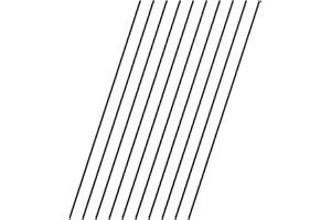 VictorsHome Carbon Fiber Rods 2mm x 300mm Solid Matte Round Bar for DIY Crafts RC Aircraft Model Car 10pcs