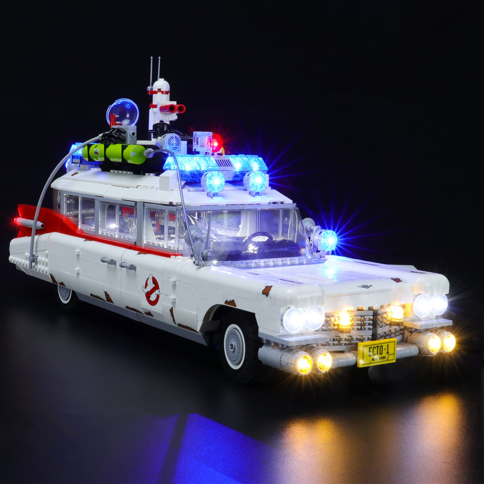 YEABRICKS LED Light for -10274 Creator Expert Ghostbusters ECTO-1 Building Blocks Model (Building Set NOT Included)