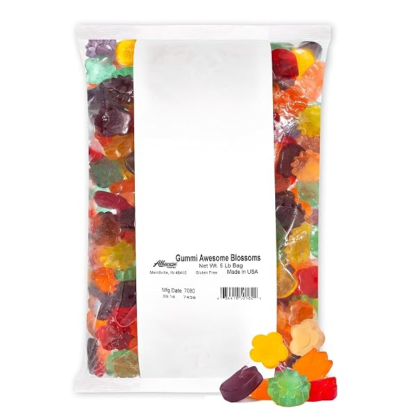 ALBANESE GUMMI AWESOME BLOSSOMS, 5-POUNDS
