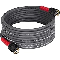 YAMATIC Super Flexible Pressure Washer Hose 25FT 1/4", Kink Resistant Power Washer Hose Replacement for Flexzilla Uberflex Ry