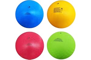 AppleRound 8.5-inch Dodgeball Playground Balls, Pack of 4 Balls with 1 Pump, Official Size for Dodge Ball, Handball, Camps and Schools