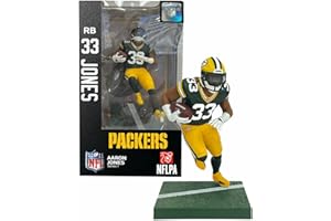 NFL FIGURES Imports Dragon - NFL - Aaron Jones (Green Bay Packers) 6" Figure Series 1, Multicolor (ID34899)