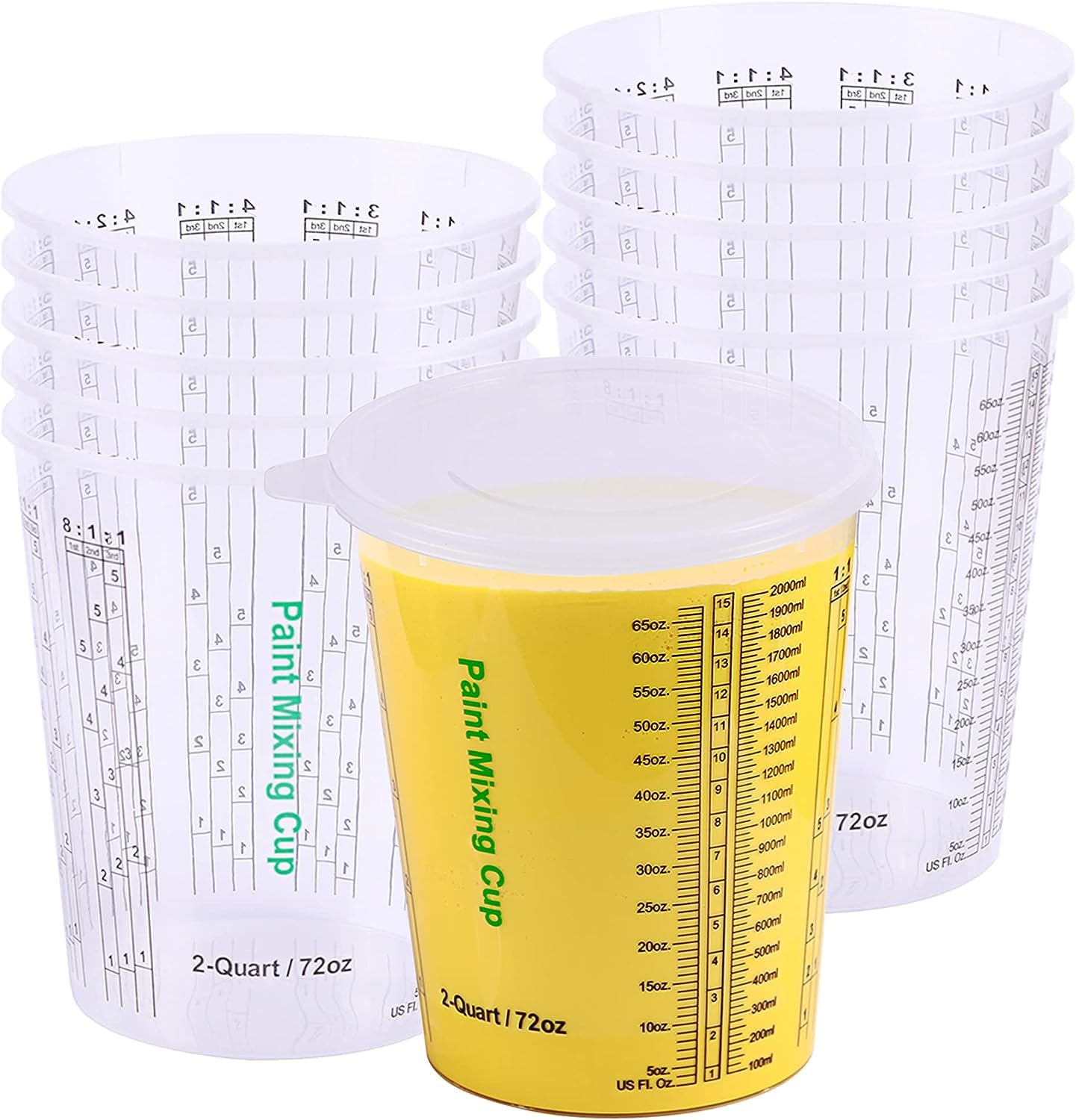 CANOPUS 72-oz Paint Mixing Cups, Pack of 12 Cups