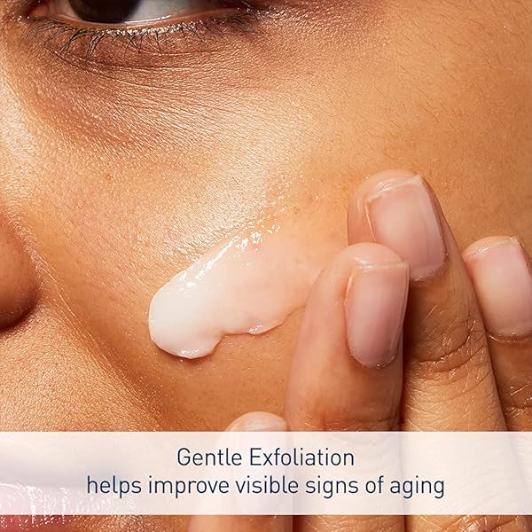 CERAVE SKIN RENEWING NIGHTLY EXFOLIATING TREATMENT, ANTI AGING SERUM WITH 5% BLEND OF GLYCOLIC ACID & LACTIC ACID, WRINKLES & DARK SPOT CORRECTOR FOR FACE, EXFOLIATING GEL, 1.7 OZ