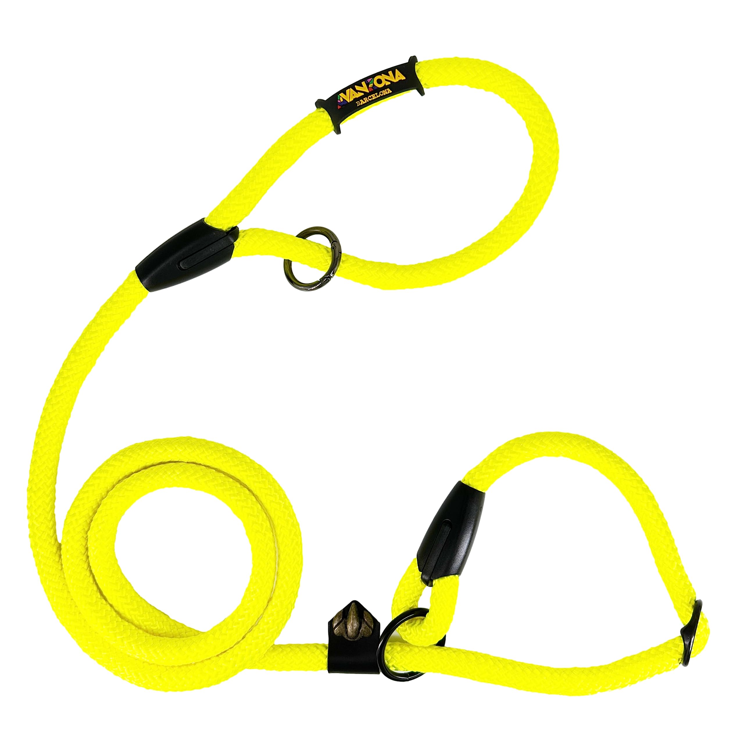 Dog Slip Lead with Stopper for Training. 160M. Yellow