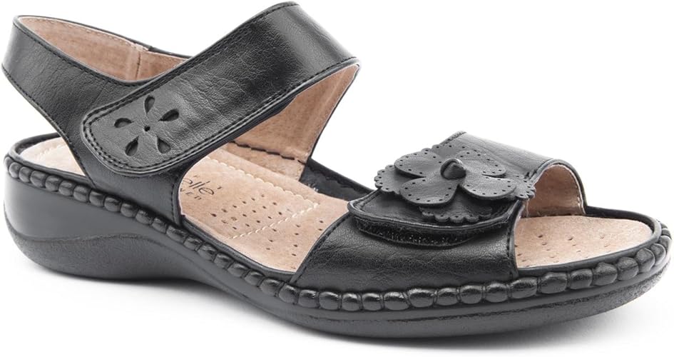 amazon ladies sandals wide fit