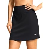 Viodia 18" Long Skorts High Waisted Golf Skirts for Women Athletic Tennis Casual Skort Knee Length Skirt with Shorts