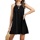 Zoye Chen Swimsuit Bathing Suit Cover Up For Women Hollow Out Crochet Coverup Sleeveless Beach Summer Tank Dresses