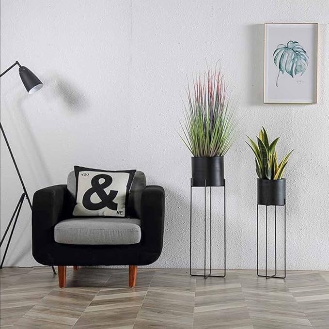 Amazon.com: Soporte para macetas de metal, para interiores ...