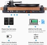 1 BY ONE Bluetooth Turntable Hi-Fi System with 36W Bookshelf Speakers view 4