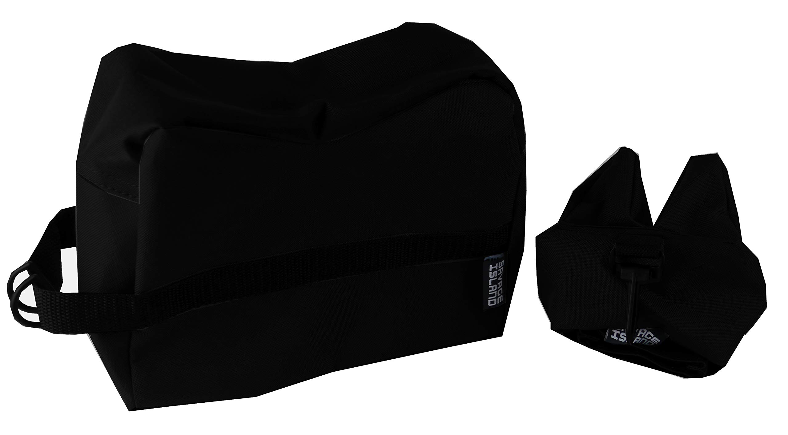 Savage Island Rifle Air Gun Bench Rest Bag Hunting Target Shooting Black E1650 (Front and Rear Bags)