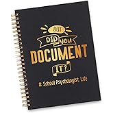 wainvniaw School Psychologist Spiral Notebook, School Psychologist Gifts for Women, Funny School Psychologist Life Gag Office Supplies Appreciation Thank You Gifts Spiral Notebooks WA4