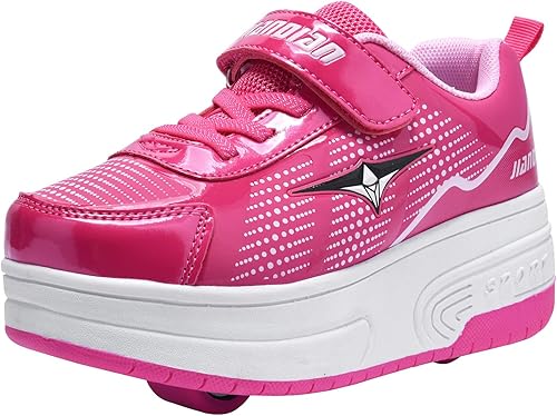 Amazon Snofiy スニーカー キッズ 男の子 女の子 子供靴 ローラーシューズ 二輪 ランニングシューズ スポーツ ボーイズ ガールズ カジュアル 遊び Snofiy 運動靴 スニーカー