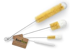 Bottle Cleaning Brush Set | 3 Cleaning Brushes | Bottle Cleaner Set | Water Bottle Brush | Tube Brush | Wire Bottle Brush | G
