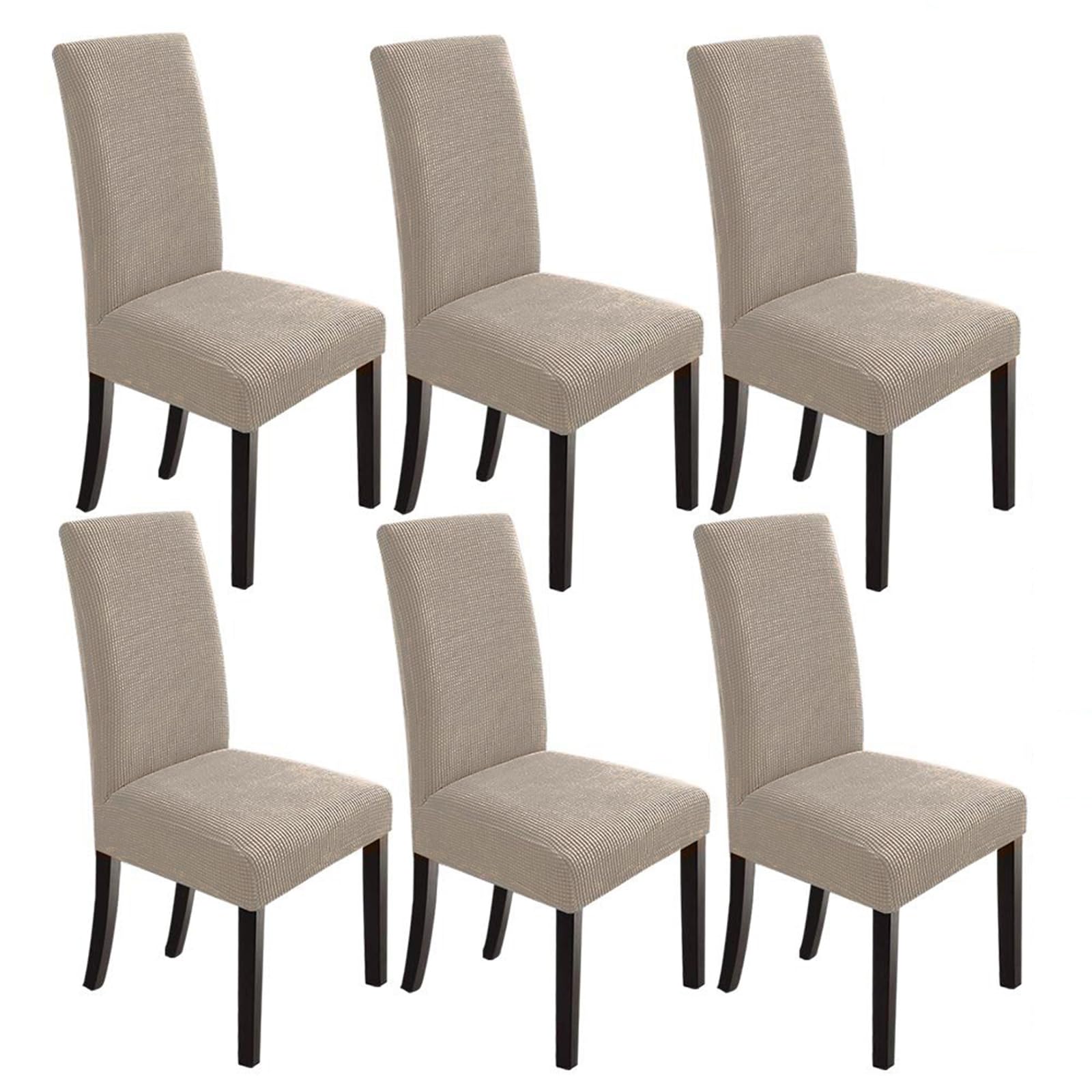 Photo 1 of NORTHERN BROTHERS Chair Covers for Dining Room 3 Pack, Kitchen Chair Covers Protector for Dining Room?Taupe?