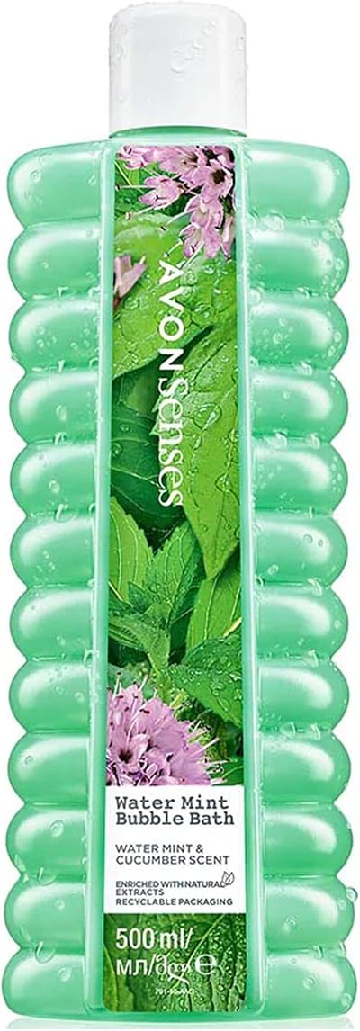 Avon Senses Water Mint and Cucumber Bubble Bath 500ml
