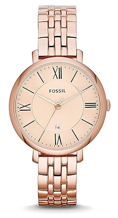 Fossil ES3435 Jacqueline Rose Dial Rose Gold-Tone Women's Watch