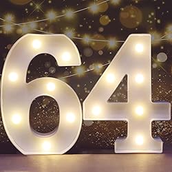 Pooqla Decorative LED Light Up Number