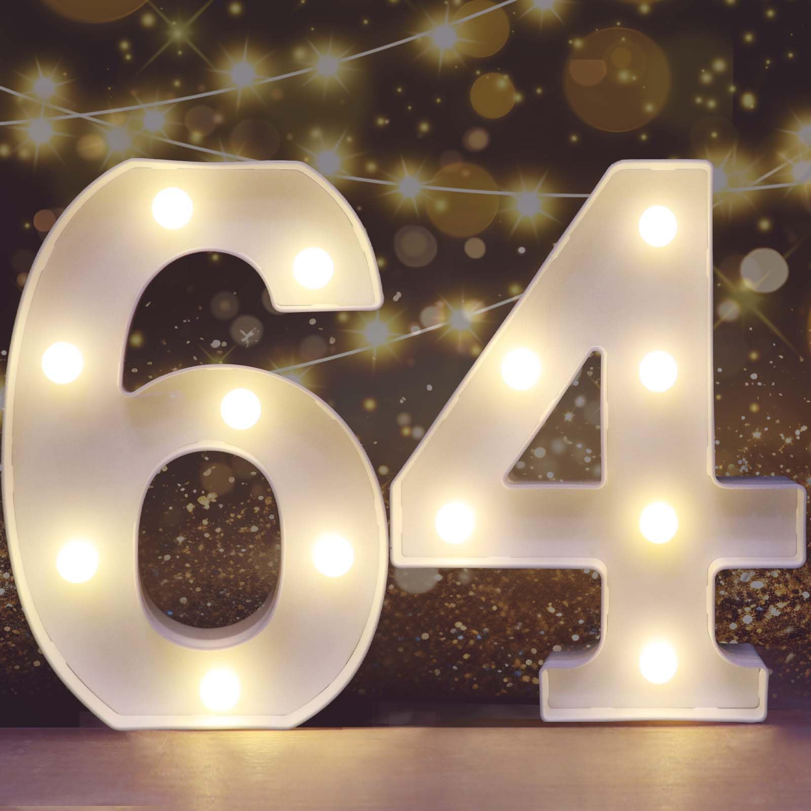 Pooqla Decorative LED Light Up Number