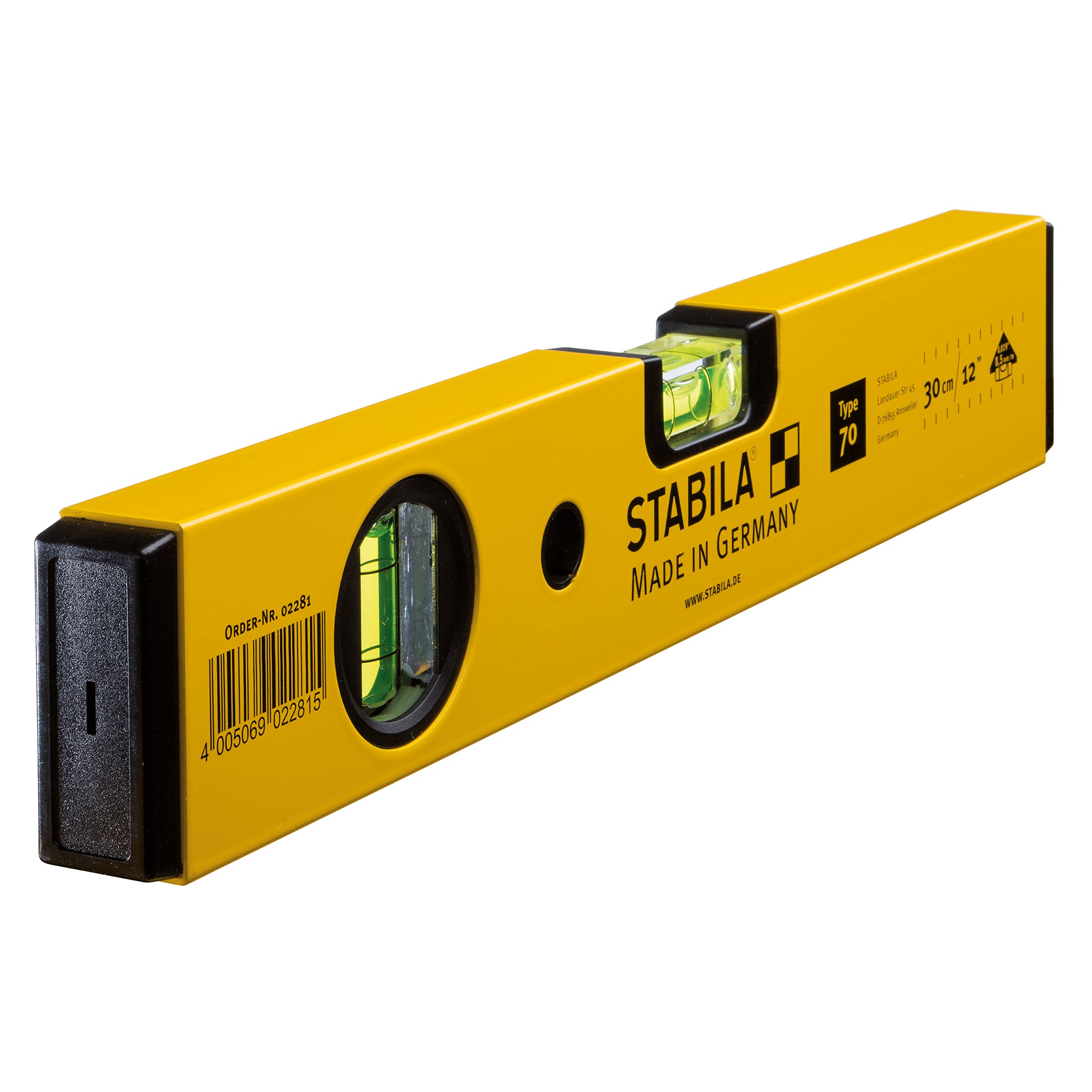STABILA Type 70 Spirit Level, 30 cm