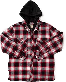 redhead insulated hooded flannel shirt