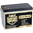 PUPVWMHB Mini 24V 100Ah Lithium Battery, Up To 15000+ Cycles, 24V 100Ah LiFePO4 Battery, Built-in 100A Low Temperature Protection BMS, Great for RV/Camper, Trolling Motors, Solar Off-Grid, Marine/Boat