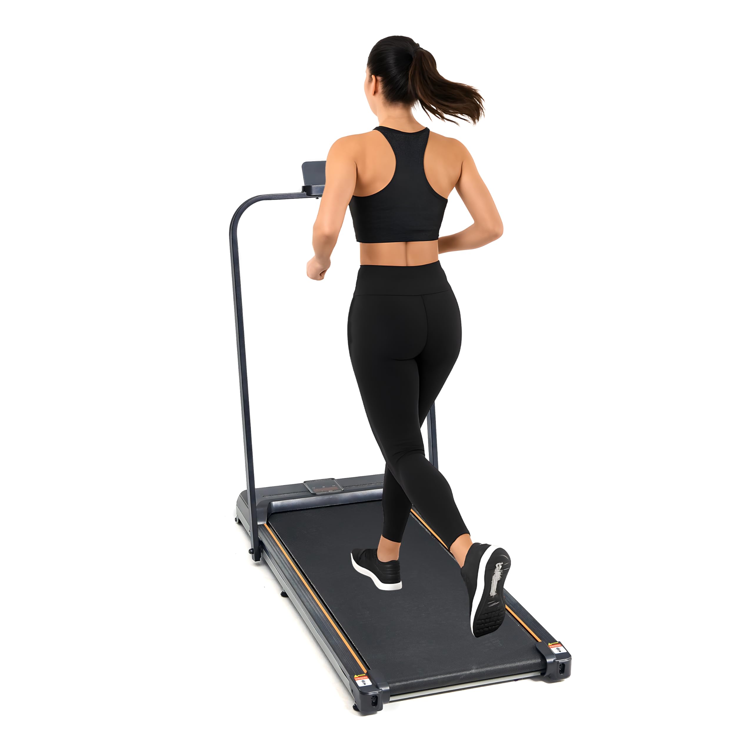 Photo 1 of Walking Pad Treadmill with Foldable Handle Bar - Under Desk Treadmill for Home & Office | Remote Control, Bluetooth Speaker, LED Display | 265 lb Capacity
