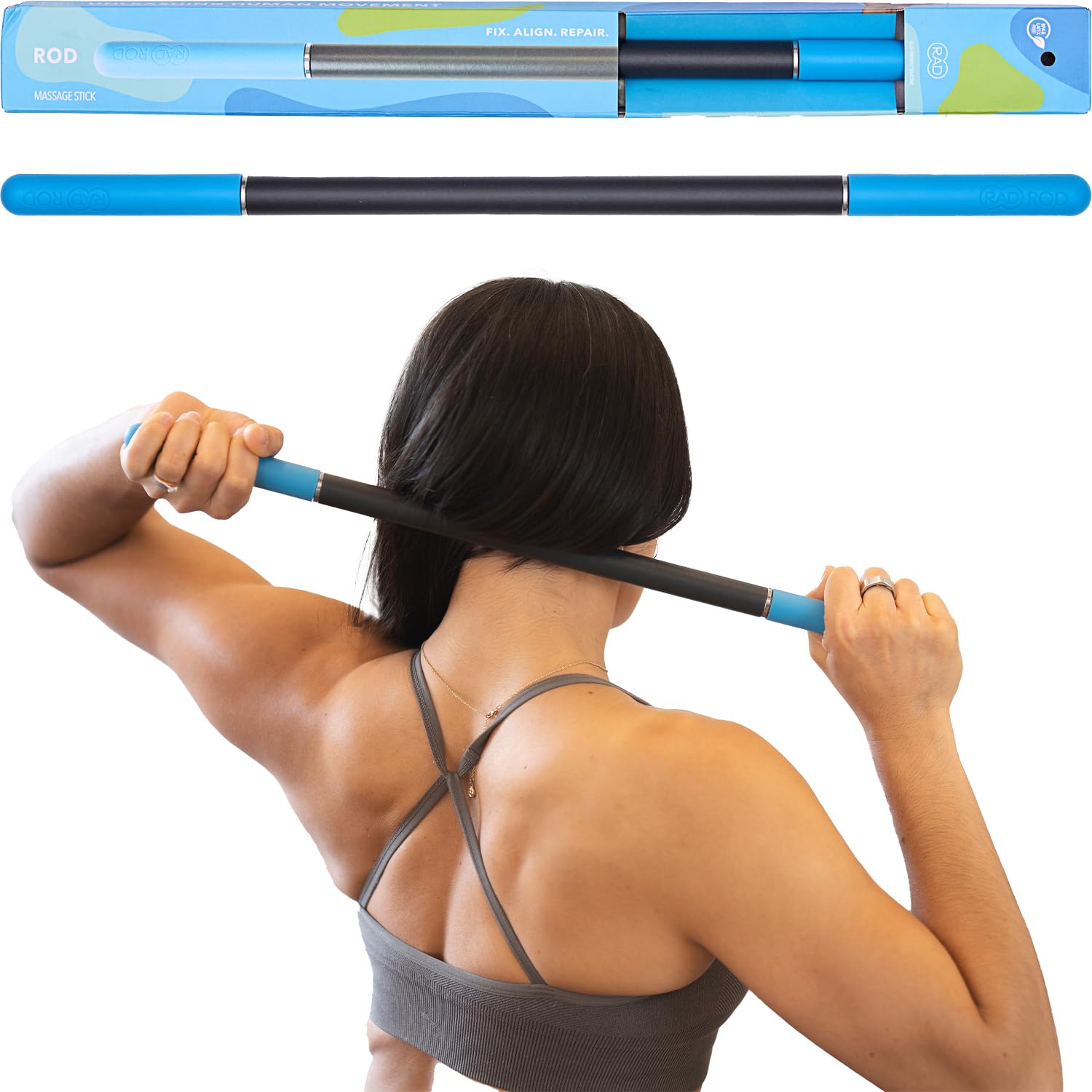 RAD Rod I Myofascial Release Tool I Steel Core Stick I Self Massage Mobility and Recovery
