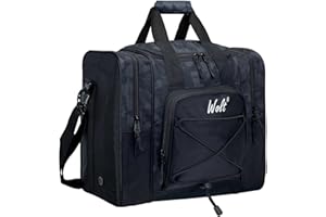 WOLT Bowling Ball Bag for Single Ball - Bowling Ball Tote Bag with Padded Ball Holder, 2 Pockets fit Bowling Shoes Up to Mens