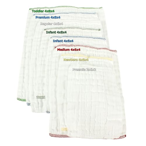 OsoCozy Prefold Cloth Diapers (1 Dz) Soft, Absorbent Durable