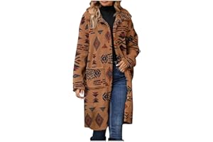ZWSPTO Women's Ethnic Printed Loose Collared Jacket Vintage Color Blocking Raglan Sleeve Casual Coat Windbreaker