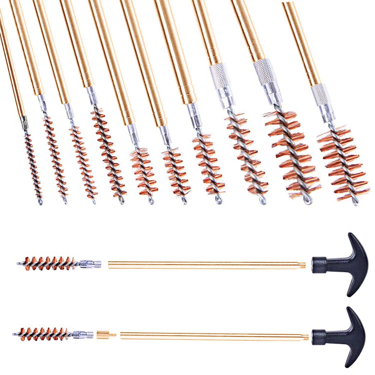 CVLIFE 28pcs Universal Gun Rifle and Shot Gun Cleaning Kit with Aluminum Carrying Case