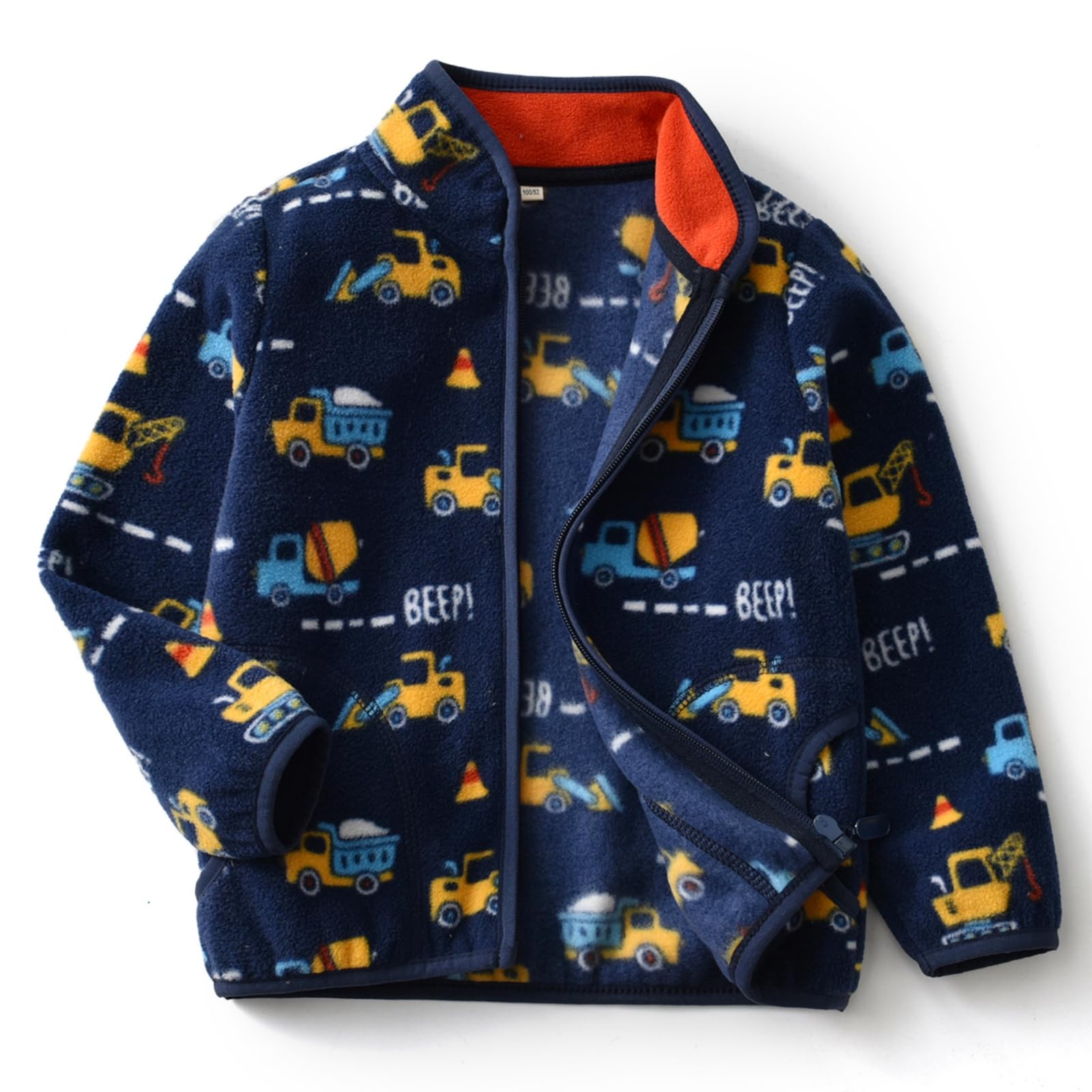 Photo 1 of EIGIOO Toddler Fleece Jacket Kids Lightweight Outerwear Boys Girls Long Sleeve Fall Spring Coat 2-12 Years