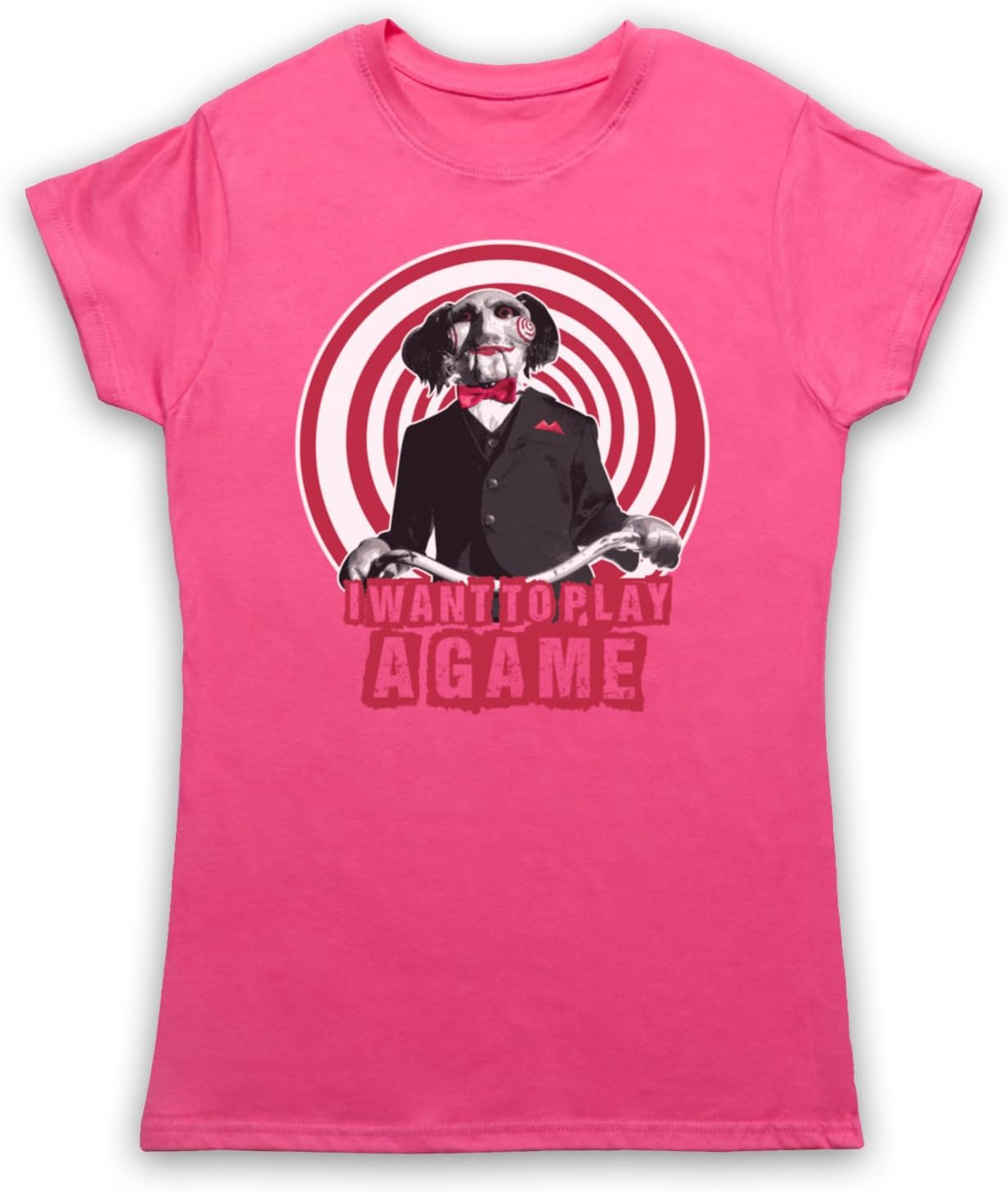 Inspired Apparel Inspired by Billy The Puppet I Want to Play A Game Horror Film Unofficial Womens T-Shirt