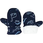 Slivery Color Toddler Gloves Kids Mittens Winter Warm Lined Fleece Gloves Waterproof Snow Baby Mitten for Boys Girls