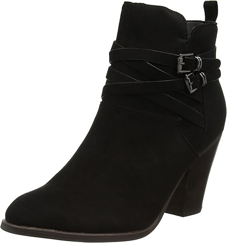 miss kg black suede ankle boots