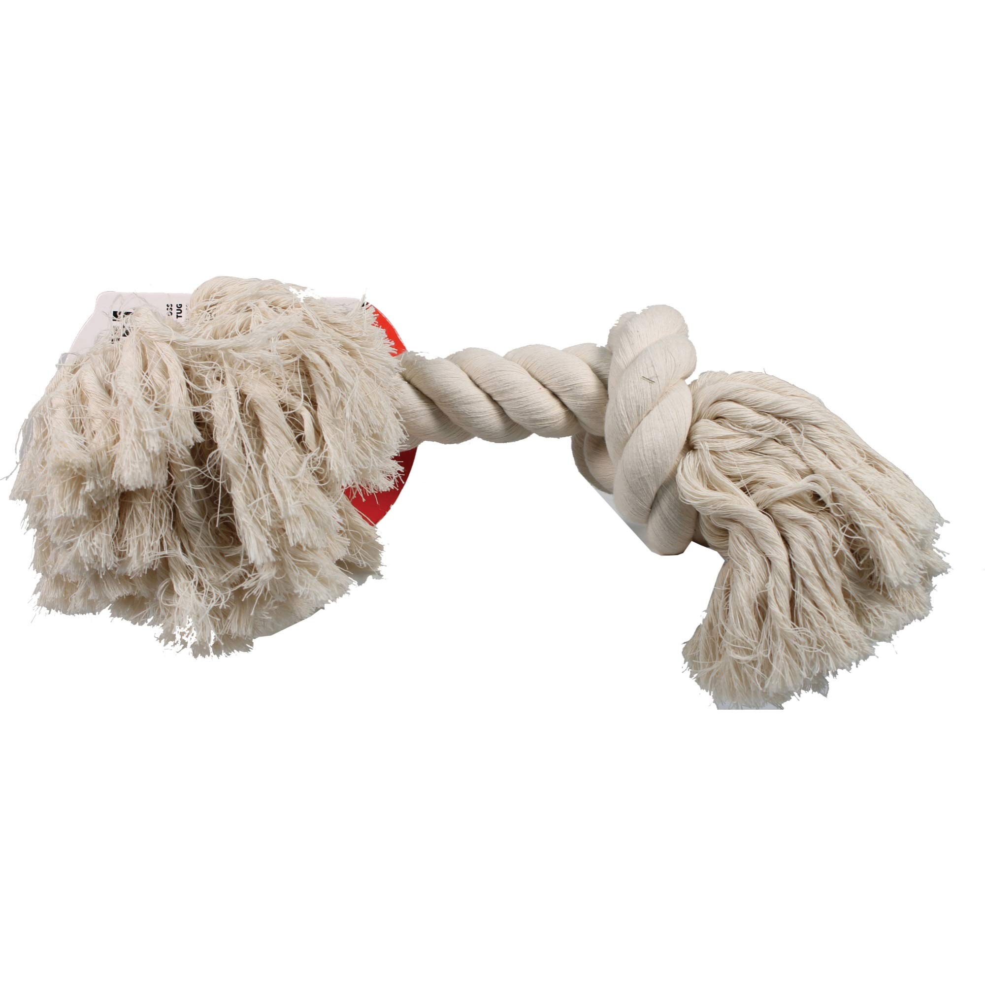 Mammoth Flossy Chews Colossal 19-Inch 100-Percent Cotton White Rope Bone