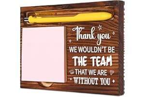 VIVOPISEW Team Gifts for Employees Team,Thank You Gift for Teammate Coworkers,Office Teamwork Gifts Team Appreciation Gifts Bulk for Colleague, We Wouldn't Be The Team, Desk Retro Note Pad Holder VN339