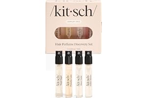Kitsch Hair Perfume For Women (Discovery Set) - Pistachio Latte, Warm Sugar, Sheer Violet & Amber Waves - Patented Odor-Elimi