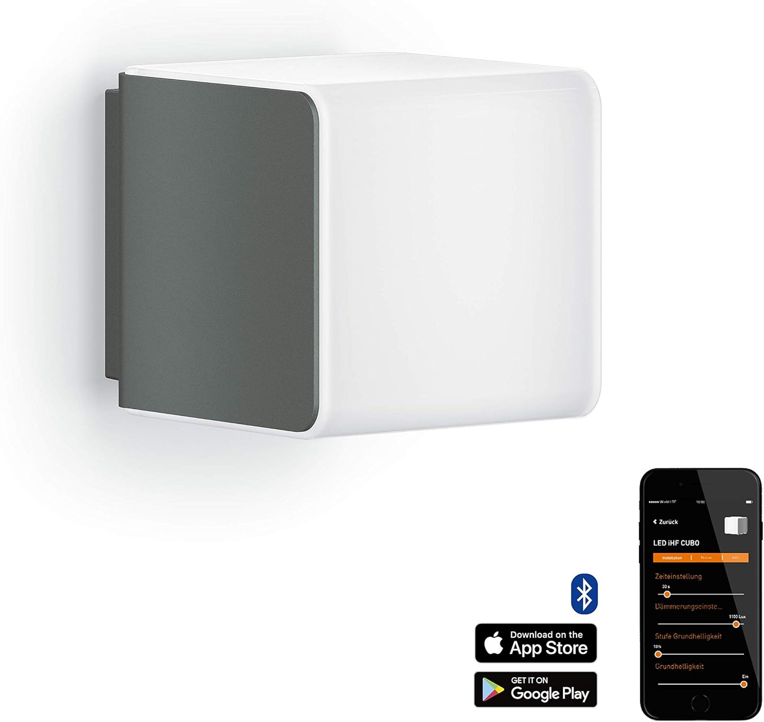 Steinel Outdoor Light L 830 SC Anthracite, LED Wall Light, 160° Motion Detector, Networkable, can be Operated via Bluetooth App, 9.1 W - Image 3