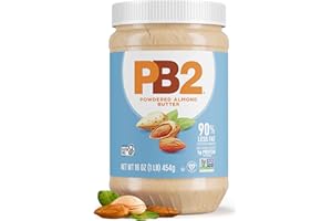 PB2 Powdered Roasted Almond Butter, 16oz Low-Fat Vegan Almond Powder, Low Carb Nut Butter, Non-GMO, Gluten Free, Kosher